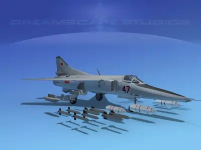 Mig-27 Flogger V21 China 3D model