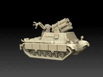 Self-Propelled Rocket Artillery Kit 3D print model