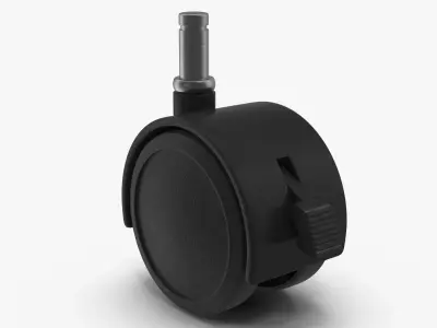 Caster Wheel Low-poly 3D model