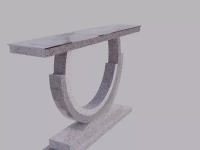Modern Terrazzo Marble Console Table Free 3D model
