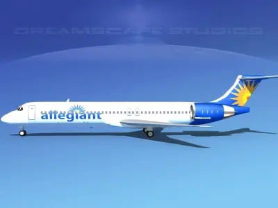 McDonnell Douglas MD-87 Allegiant 3D model