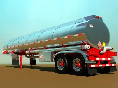 Tanker Trailer 3D model