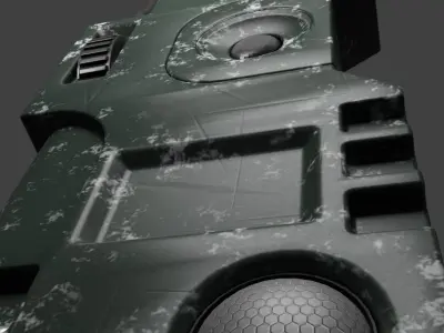 Used walkie talkie 3D model