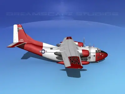 Fairchild C-123K Provider V06 3D model