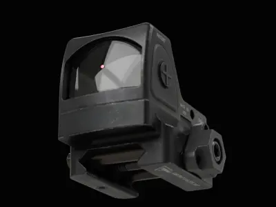 Trijicon RMR Adjustable LED and 45 Degree Mount Low-poly 3D model