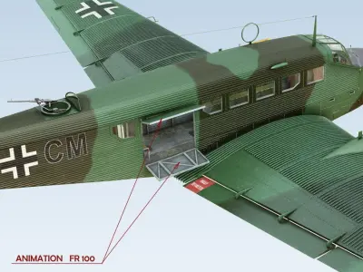 Junkers Ju-52 3D model