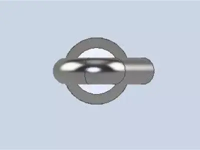 Turnbuckle in inch 3D model