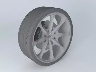 Condor 8 Spoke Grey WD003 Free 3D model