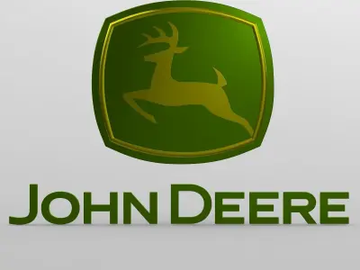 john deere logo 3D model