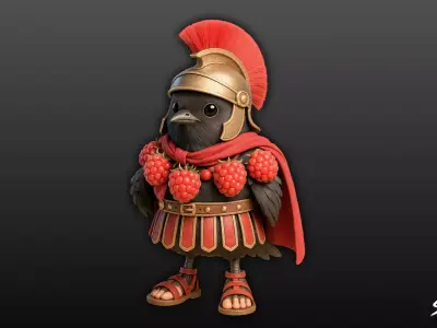 Brri Brri Bicus Dicus Bombicus - Italian Brainrot Low-poly 3D model