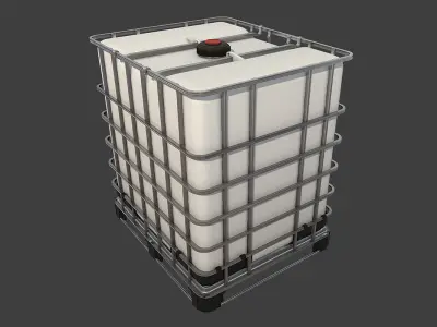 Intermediate Bulk Container Low-poly 3D model