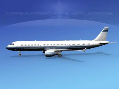 Airbus A321 Corporate 4 3D model