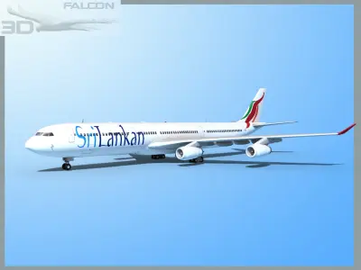 Falcon3D A340-600 Srilankan 3D model
