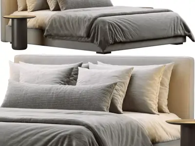 RH Modena Bed 3D model