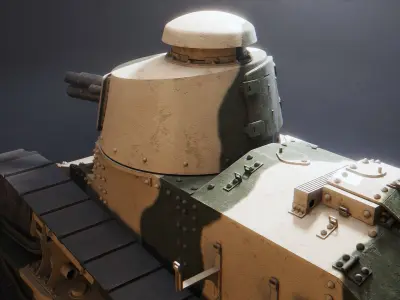 Renault FT 17 - WW1 French Light Tank 3D model