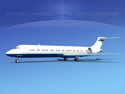 McDonnell Douglas MD-87 Corporate 14 3D model