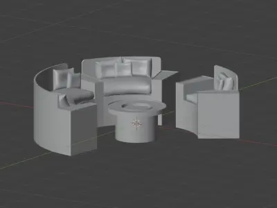 Outdoor Furniture - LL Low-poly 3D model