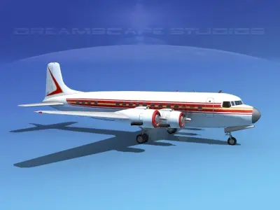 Douglas DC-6 Executive 3D model