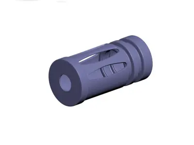 Compensators for rifle fits a15 Low-poly 3D model