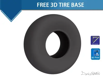 Free tire base Free 3D model