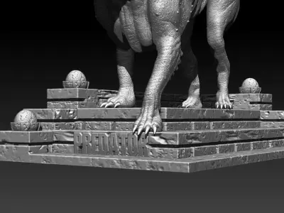 Predator Dog File STL OBJ for 3D Printing FDM-FFF DLP-SLA-SLS 3D print model