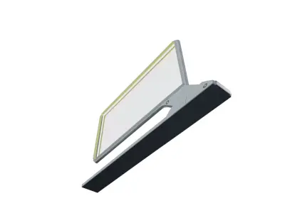 Sci-Fi Projector Screen Low-poly 3D model