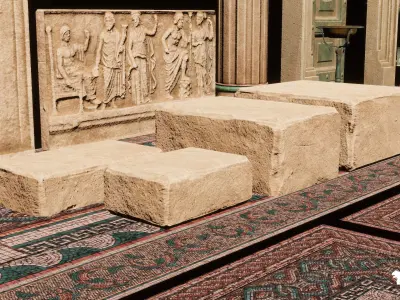 Neptunes Roman Bath Low-poly 3D model