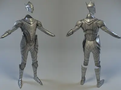 Armor of Artorias Free low-poly 3D model