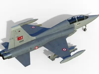 F-5B Freedom fighter 3D model
