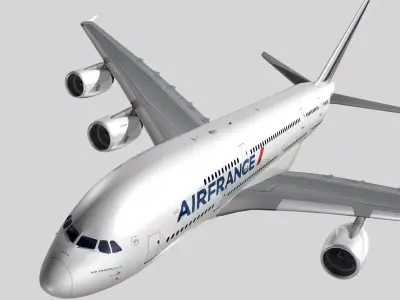 Airbus A-380 Air France 3D model