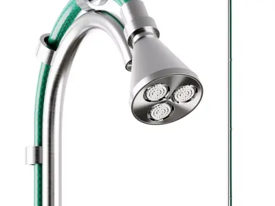 Quadrodesign FFQT garden shower 3D model