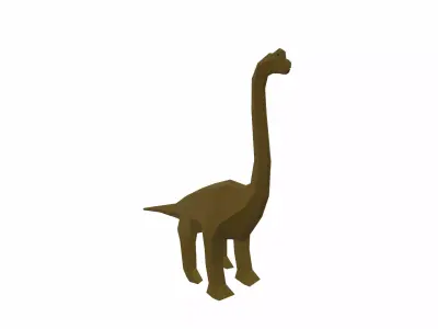 Dinosaur Brachiosaurus Low-poly 3D model