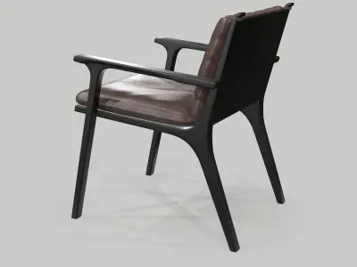 Helle Flou Dansk Chair 3D model