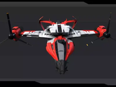 SF - VTOL Coast Guard Low-poly 3D model