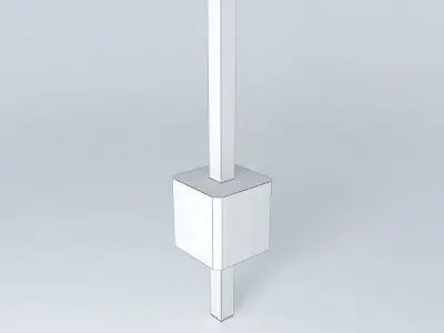 Square Pin Connector Free 3D model
