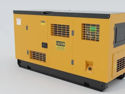 Generator electric Low-poly 3D model