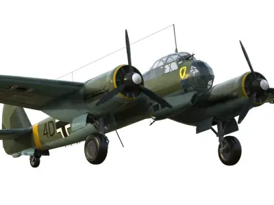 Junkers Ju 88 bomber 3D model