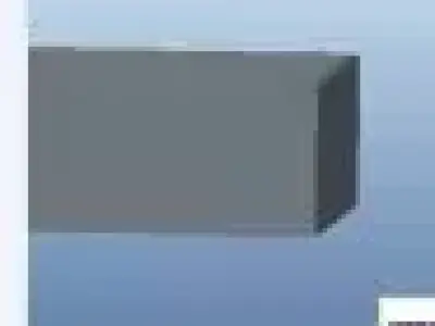 Container rectangular block Free 3D model