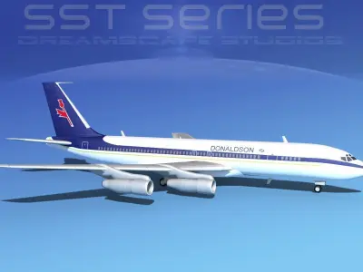 Boeing 707-320 SS Donaldson Intl 3D model