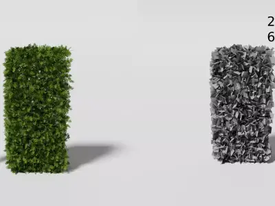 Garden Boxwood Pack V3 Free 3D model