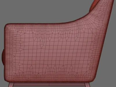 Dantonehome Brighton Classic armchair Free 3D model