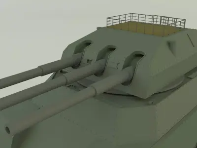 landkreuzer p1000 ratte tank 3D model
