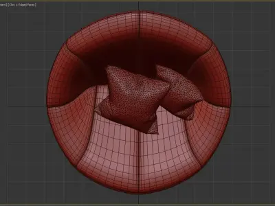 single sofa Free low-poly 3D model purchase