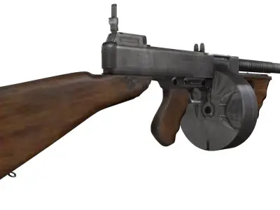 TOMMY GUN Free 3D model