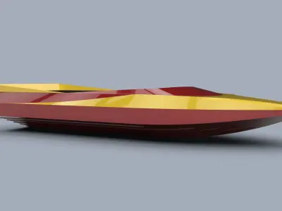 Hull of jet sprint boat 3D model