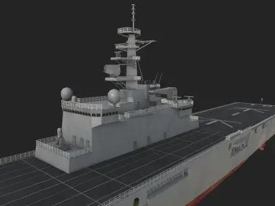 Osumi-class tank landing ship 3D model 3D model
