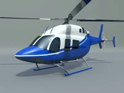 Bell 429 civilian helicopter 3D model