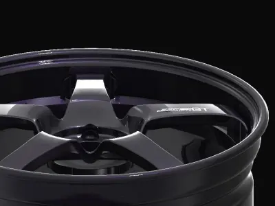 ADVAN RACING GT Series - Flat Design 3D model