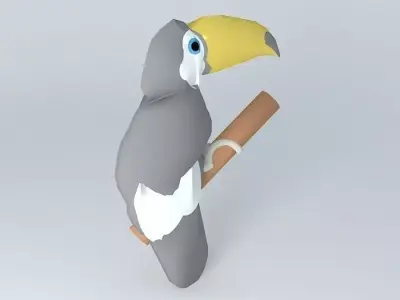 Toucan (Ramphastos toco Free 3D model