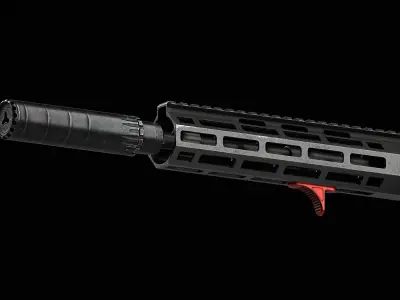 AR 15 Colt V1 Low-poly 3D model